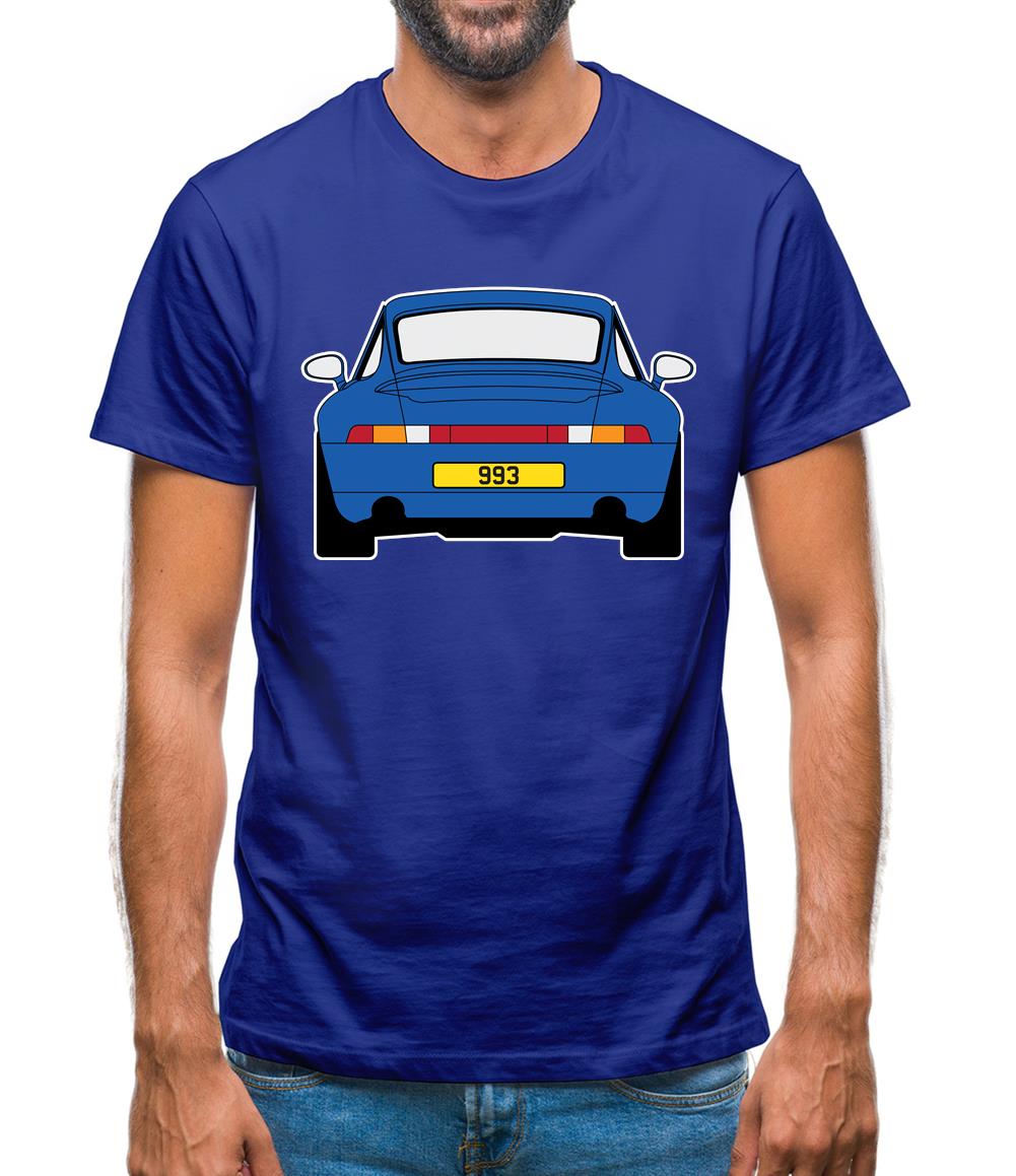 Porsche 993 Blue Mens T-Shirt