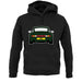 Porsche 993 Green unisex hoodie