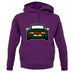 Porsche 993 Green unisex hoodie