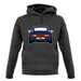 Porsche 993 Navy unisex hoodie