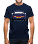 Porsche 993 Navy Mens T-Shirt