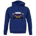 Porsche 993 Navy unisex hoodie