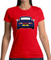 Porsche 993 Navy Womens T-Shirt