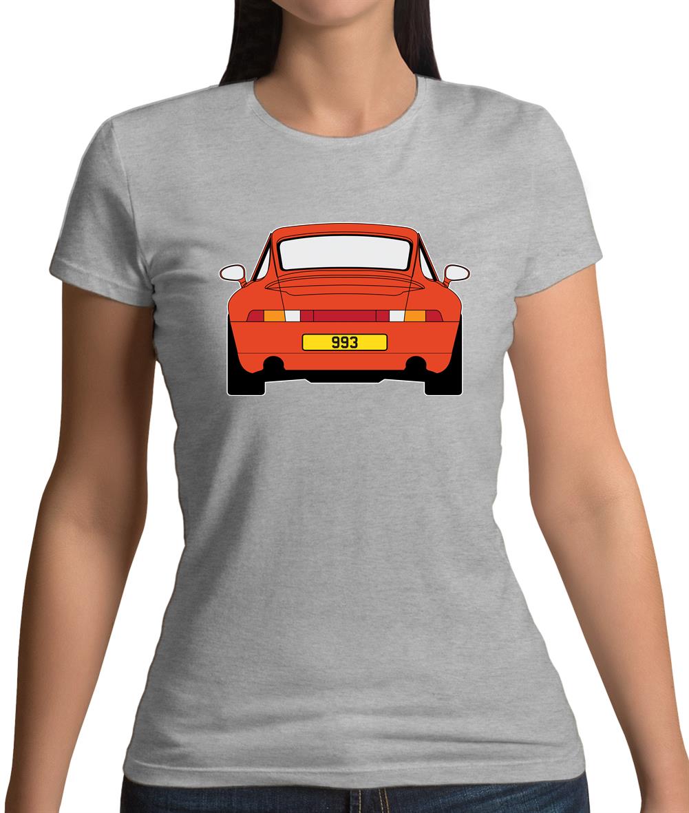 Porsche 993 Orange Womens T-Shirt