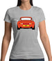 Porsche 993 Orange Womens T-Shirt