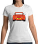 Porsche 993 Orange Womens T-Shirt