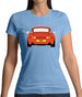 Porsche 993 Orange Womens T-Shirt