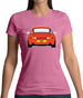 Porsche 993 Orange Womens T-Shirt