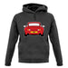 Porsche 993 Red unisex hoodie