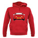 Porsche 993 Red unisex hoodie