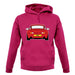 Porsche 993 Red unisex hoodie