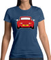 Porsche 993 Red Womens T-Shirt