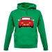 Porsche 993 Red unisex hoodie