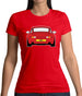 Porsche 993 Red Womens T-Shirt