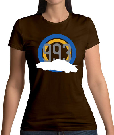 Porsche 993 Silhouette Womens T-Shirt