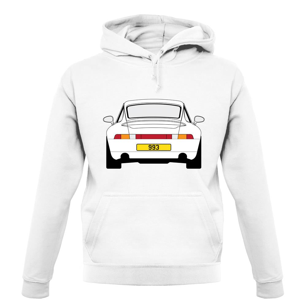 Porsche 993 White unisex hoodie