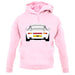 Porsche 993 White unisex hoodie