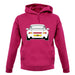 Porsche 993 White unisex hoodie