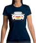 Porsche 993 White Womens T-Shirt
