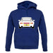 Porsche 993 White unisex hoodie