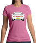 Porsche 993 White Womens T-Shirt