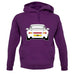 Porsche 993 White unisex hoodie