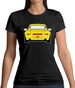 Porsche 993 Yellow Womens T-Shirt