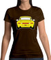 Porsche 993 Yellow Womens T-Shirt