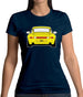 Porsche 993 Yellow Womens T-Shirt