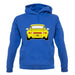 Porsche 993 Yellow unisex hoodie
