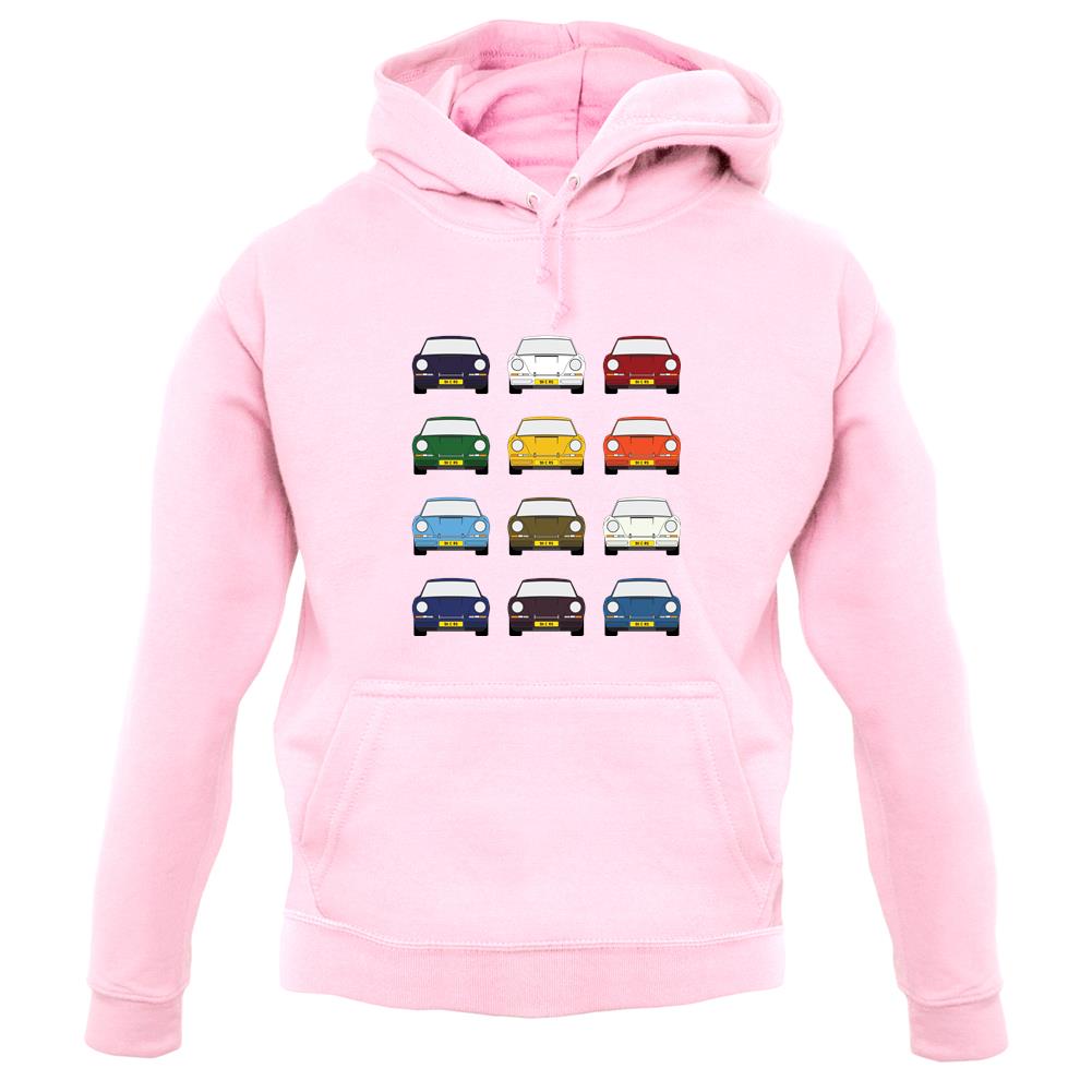 Porsche 911 Carrera Rs 12 Colours unisex hoodie