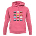 Porsche 911 Carrera Rs 12 Colours unisex hoodie