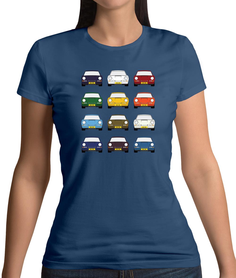 Porsche 911 Carrera Rs 12 Colours Womens T-Shirt