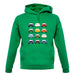 Porsche 911 Carrera Rs 12 Colours unisex hoodie