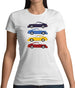 Porsche 911 Carrera Rs 4 Colours Womens T-Shirt