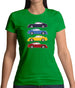 Porsche 911 Carrera Rs 4 Colours Womens T-Shirt