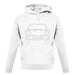 Porsche 911 Carrera Rs Front View unisex hoodie