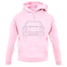 Porsche 911 Carrera Rs Front View unisex hoodie