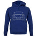 Porsche 911 Carrera Rs Front View unisex hoodie