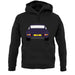 Porsche 911 Carrera Rs Aubergine unisex hoodie