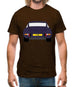 911 Carrera Rs Aubergine Mens T-Shirt