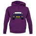 Porsche 911 Carrera Rs Aubergine unisex hoodie