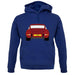 Porsche 911 Carrera Rs Bahia Red unisex hoodie