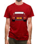 911 Carrera Rs Bahia Red Mens T-Shirt