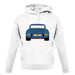 Porsche 911 Carrera Rs Rear Blue unisex hoodie