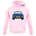 Porsche 911 Carrera Rs Rear Blue unisex hoodie