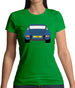 Porsche 911 Carrera Rs Rear Blue Womens T-Shirt