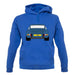 Porsche 911 Carrera Rs Rear Blue unisex hoodie