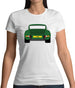 Porsche 911 Carrera Rs Conda Green Womens T-Shirt
