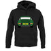 Porsche 911 Carrera Rs Conda Green unisex hoodie